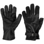 ABL Zwarte lederen winter handschoenen (1)