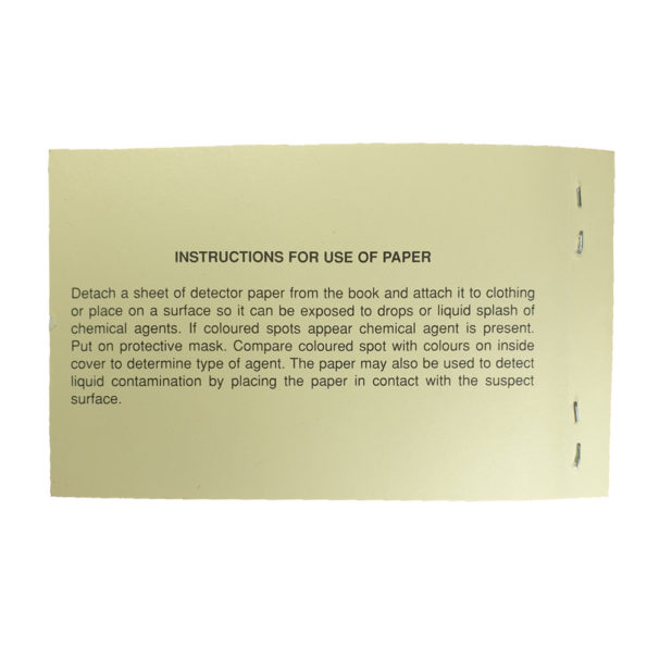 Detector Paper, Chemical Agent № 1 MK4 (2)