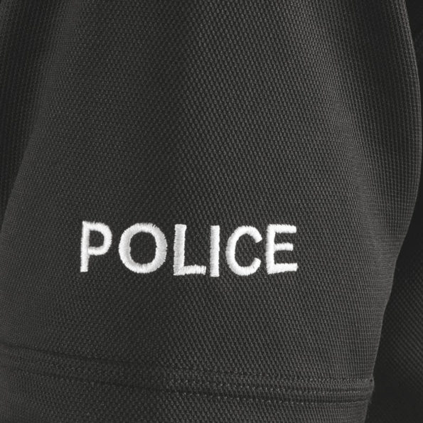 Unisex Black T-Shirt Police CoolMax (2)